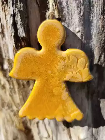 aniołek ceramiczny zawieszka