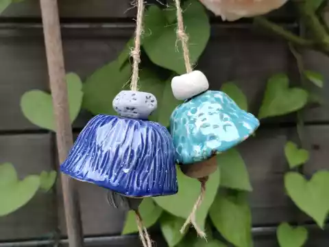 dzwonki ceramiczne 2 szt