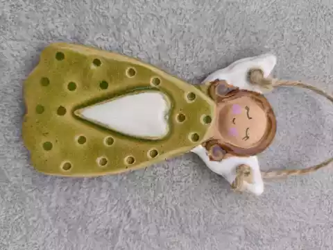 anioł ceramiczny