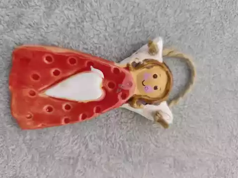 anioł ceramiczny