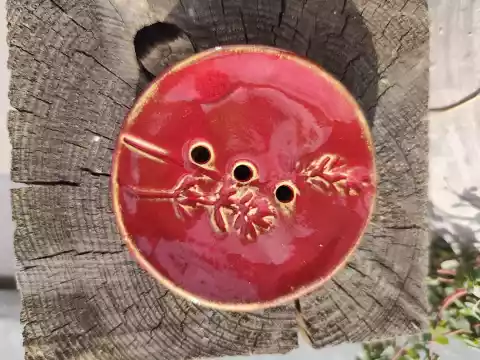 mydelniczka ceramiczna ciemnoczerwona