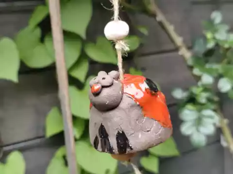 dzwonek ceramiczny biedronka
