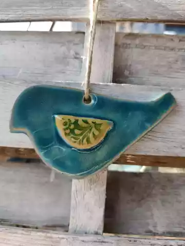 ptaszek ceramiczny zawieszka