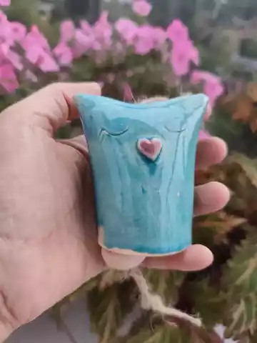 Dzwonek ceramiczny kotek