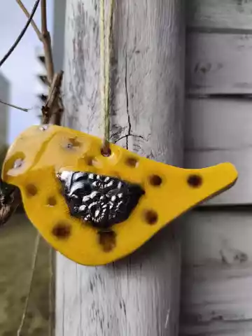 ptaki ceramiczne zawieszka