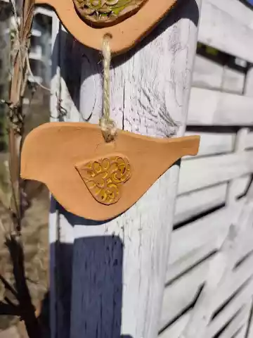 zestaw ptaszków ceramicznych