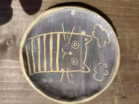Podstawek ceramiczny kotek
