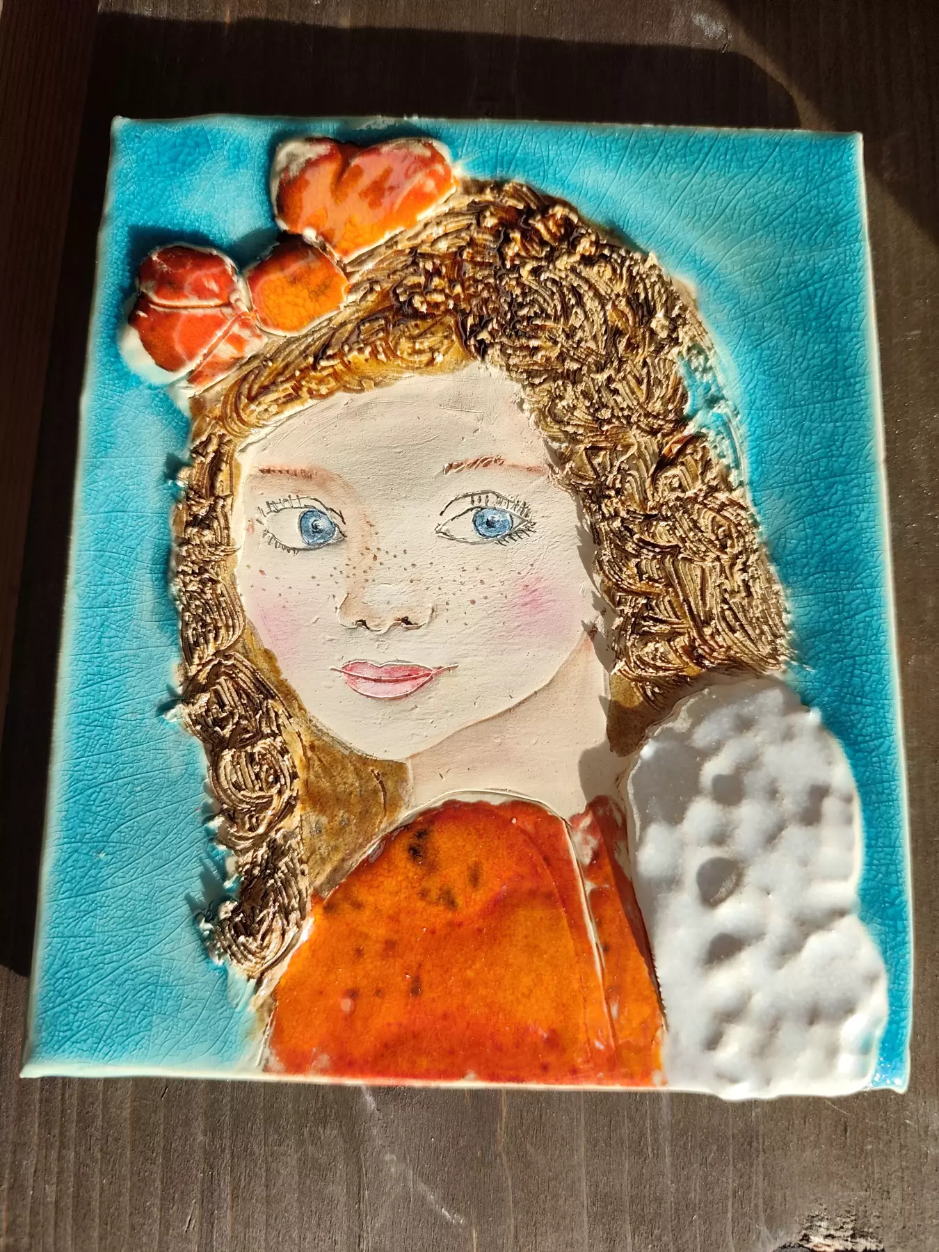 anioł ceramiczny