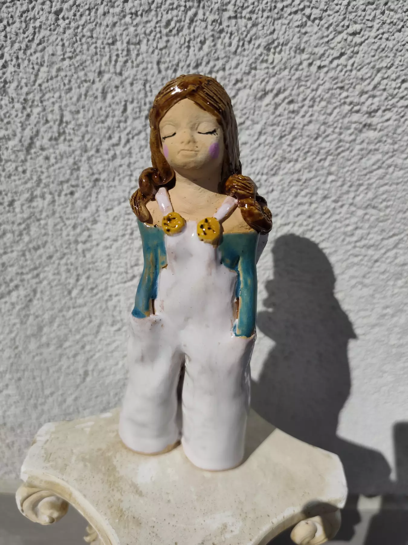 anioł ceramiczny