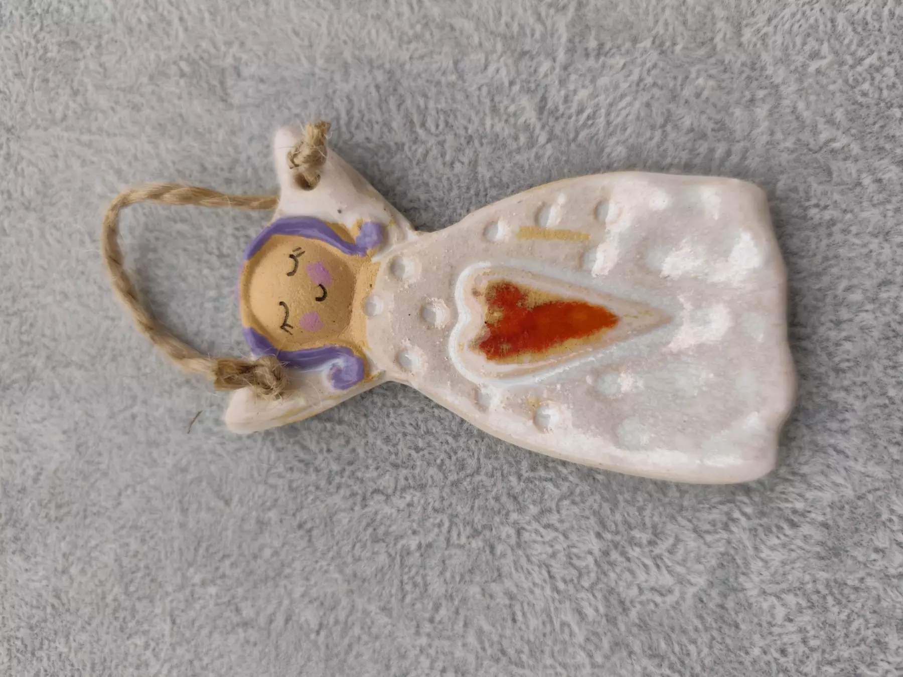 anioł ceramiczny
