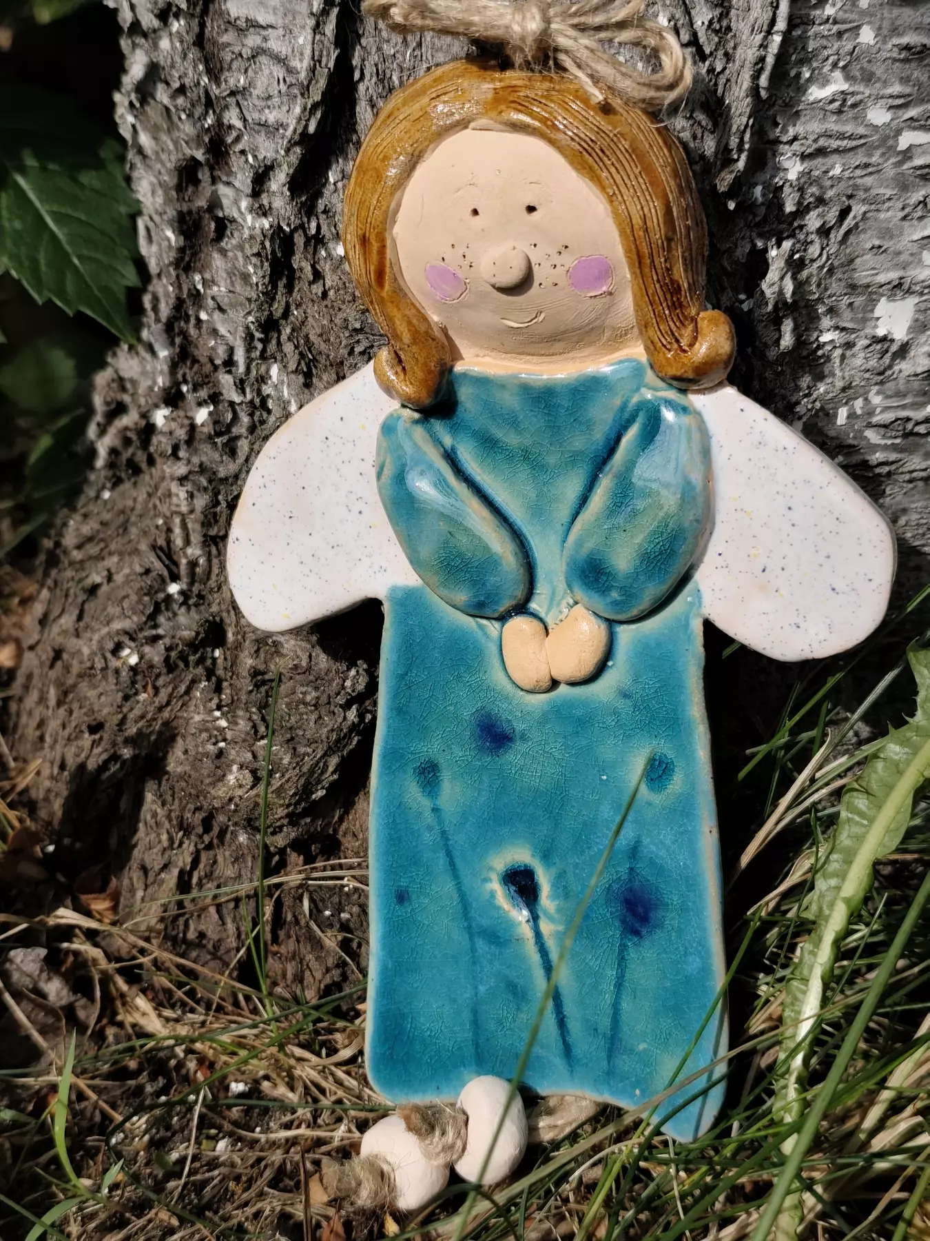 anioł ceramiczny