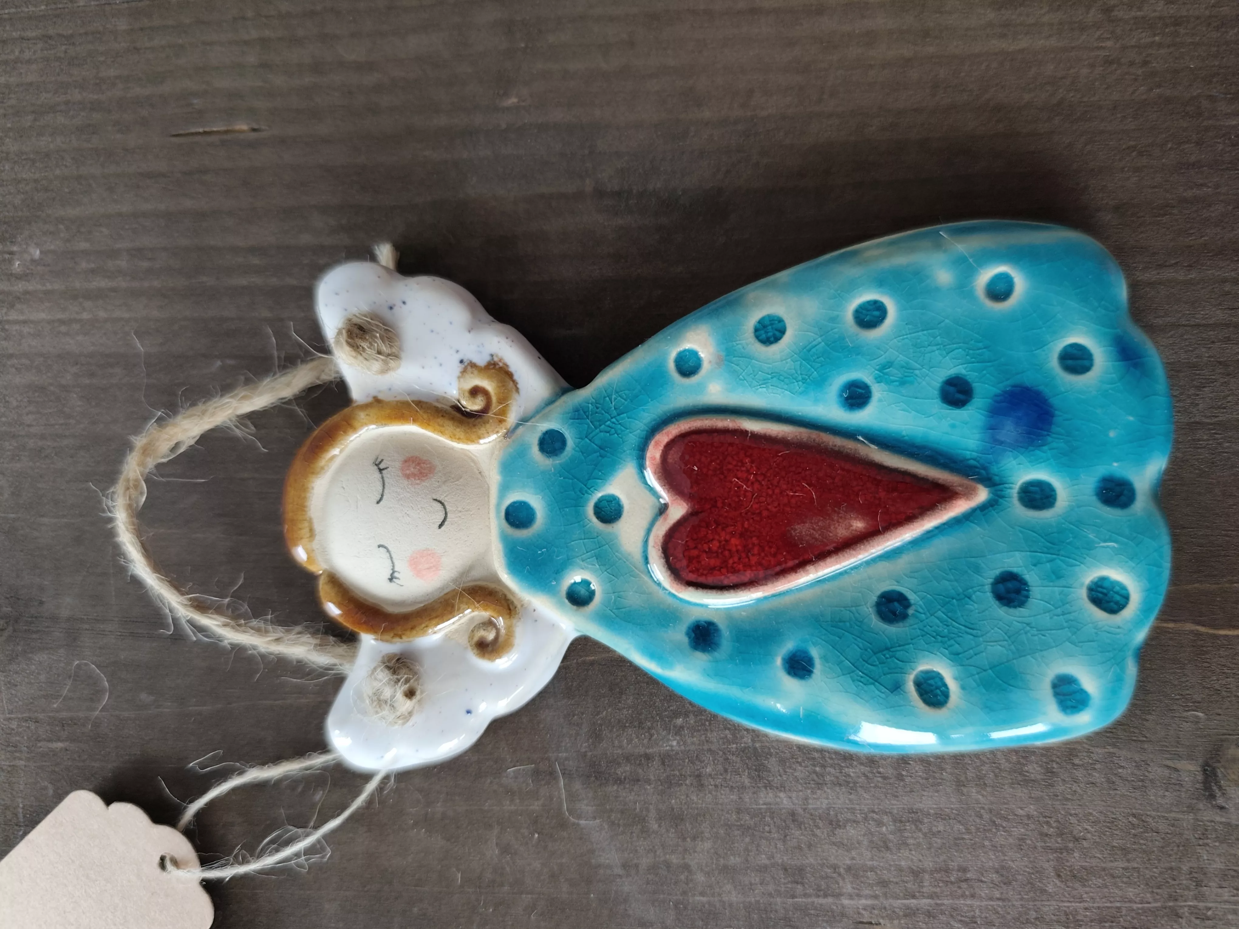 aniołek ceramiczny