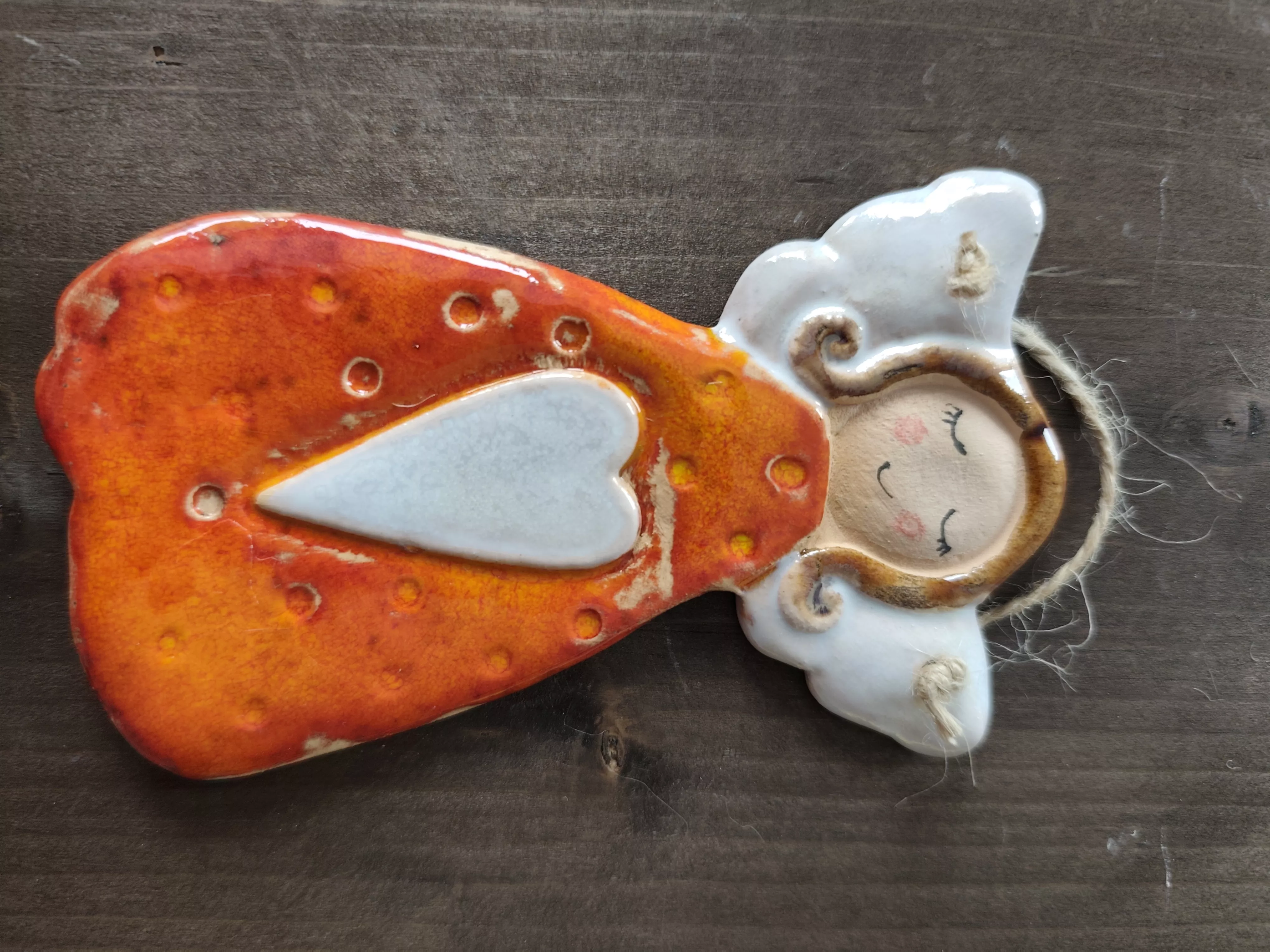 aniołek ceramiczny