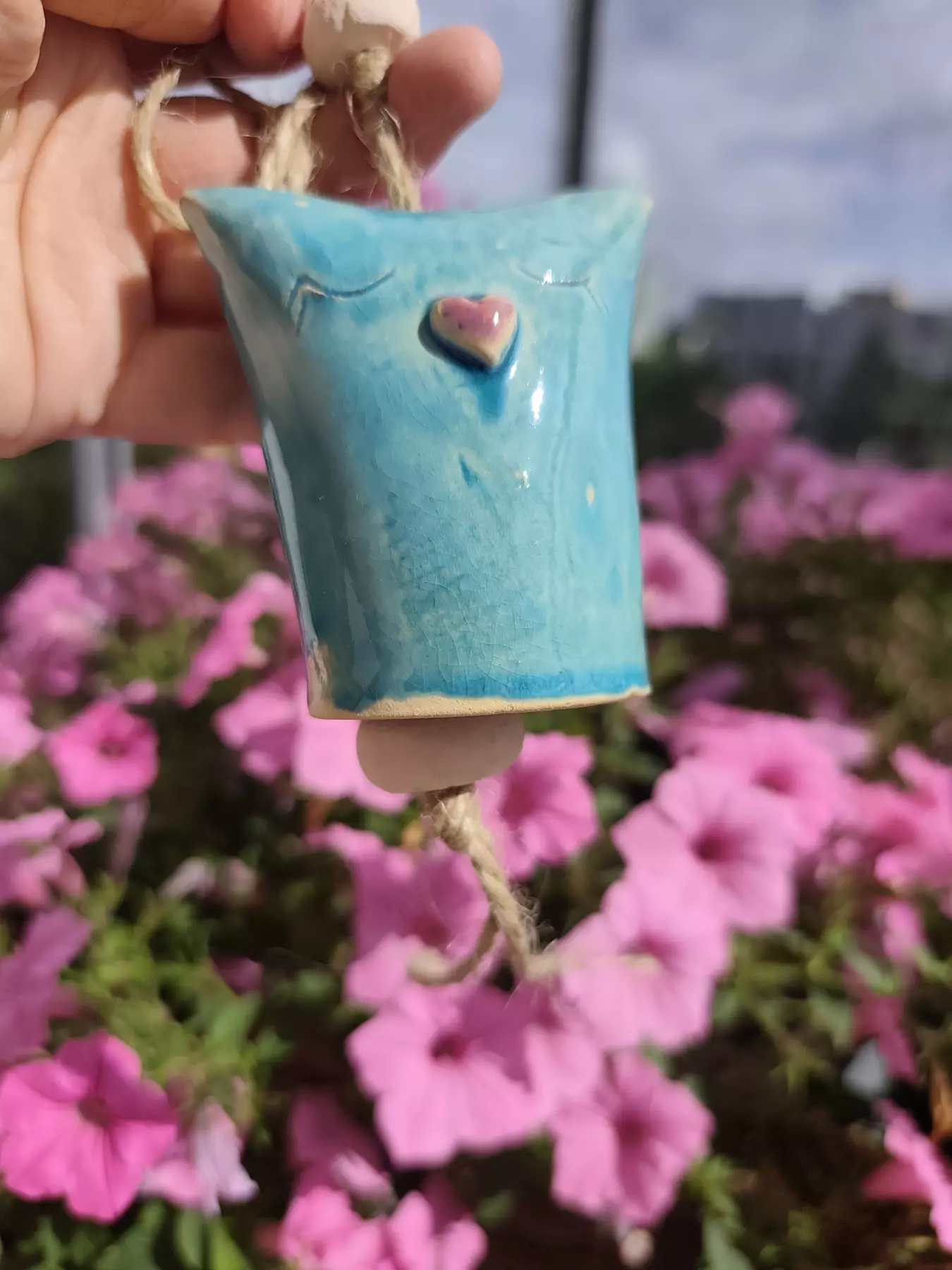Dzwonek ceramiczny kotek