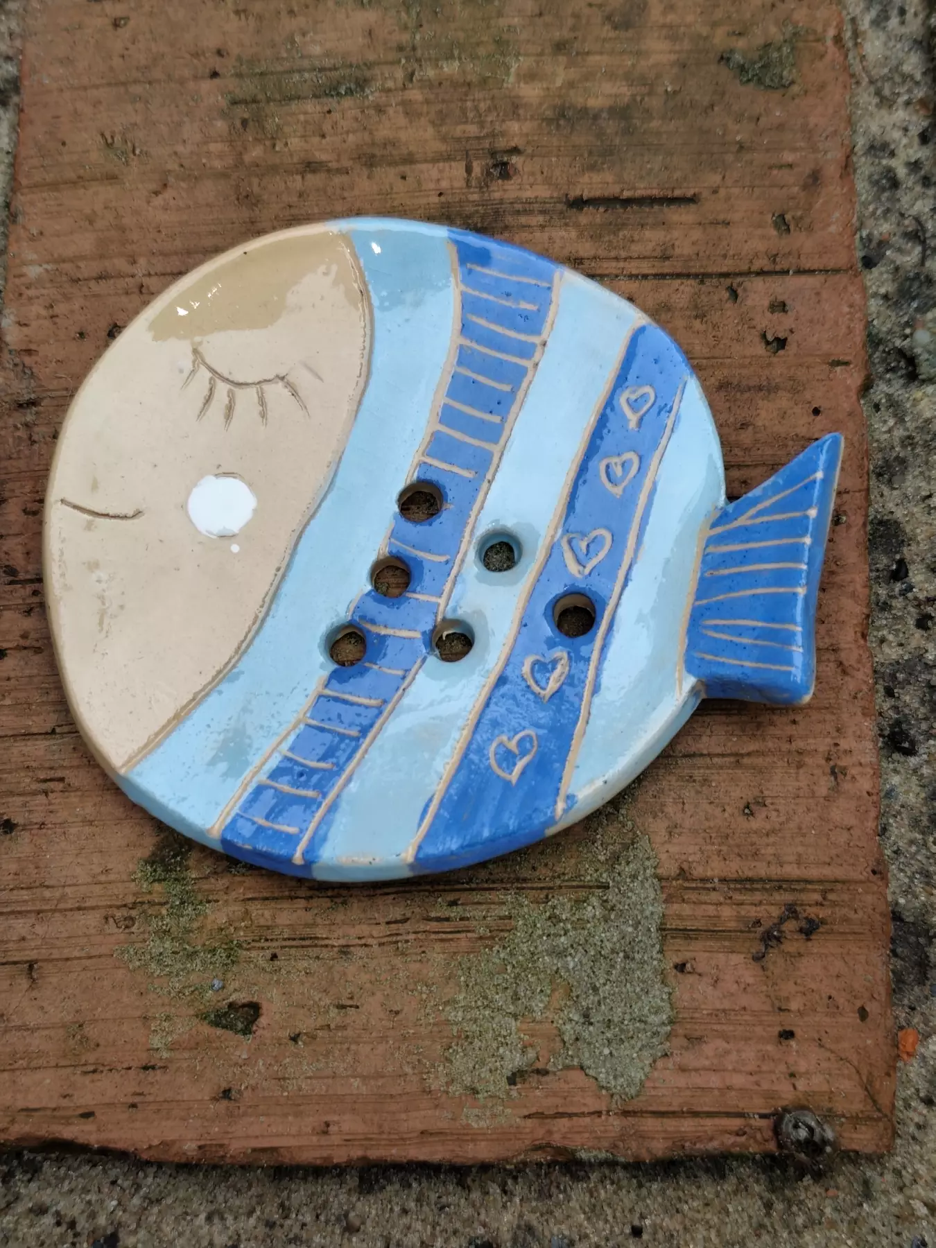 mydelniczka ceramiczna rybka